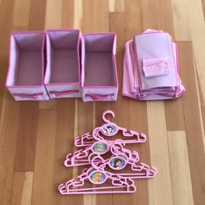 Girl’s Closet Organizer with Princess hangers